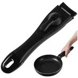 COLLBATH 1stk Pfannengriff Universalgriff Griffe Für Kochpfannen Silikonowy Uchwyt Topfgriffe Verbrühungsschutzgriff Pfannenstielgriff Topfdeckelgriff Griff Griff Uchwyt?tek Black Kieselgel