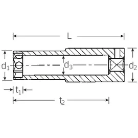 Stahlwille 3466 16- 5/8 02140036 Sechskant Steckschlüsseleinsatz 3/8\ (10 mm)