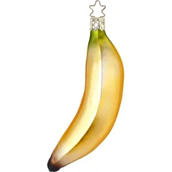 Christbaumschmuck Glas 14cm Banane Obst Weihnachtskugeln Weihnachtsbaumschmuck