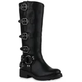 VAN HILL Bikerstiefel Damen Schwarz 37