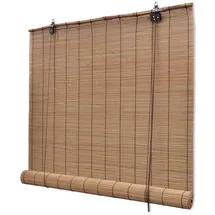 vidaXL Bambusrollo 100 x 220 cm Braun