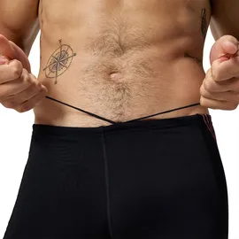 Speedo Tech Panel Badehose Boxer - Black / Coral Sands - UK 36