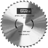 Güde Brennholzsägeblatt HM 700 x 30 mm (Hartmetall Brennholzsägeblatt, 42 Zähne)