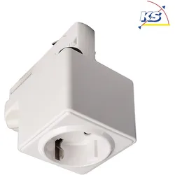 Deko-Light 3-Phasen Steckdosenadapter D LINE, weiß D-710024