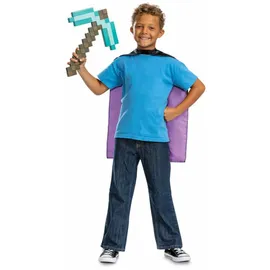 Jakks Pacific Disguise Minecraft Diamant-Spitzhacke- & Enderman-Umhang-Kostümset für Kinder, offiziell lizenziert von , inkl. Spitzhacke & Umhang inspiriert vo...