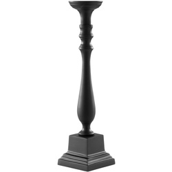 LE COQ PORCELAINE Stylos 1-flammiger schwarzer Kandelaber h cm 43,5