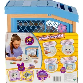 Little Live Pets Moose Toys 300212 - Little Live Pets, Mama Surprise Spielset Interaktiv, Hasen-Mama mit 3 Häschen-Babys und Zubehör