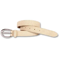 Ledergürtel SILBERGIFT, Damen, Gr. 95, beige (champagner), Rindsleder, Glitzer, unifarben, modisch,feminin,festlich,klassisch, Gürtel, schimmernde Oberfläche mit Glitzer