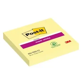 Post-it Super Sticky Notes Haftnotizen extrastark 65412SY gelb