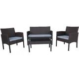 Hti-Living Zita Loungeset braun/beige