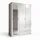 Harper Drehtürenschrank VESALA 135 x 195 x 56 cm Weiß