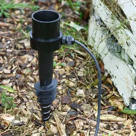 H4L Kugelleuchten Kugellampen Erdspieß Leuchte 2er-Set Ø 20/30cm Außenleuchten 230V - Weiß