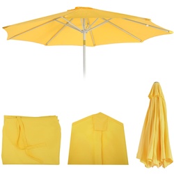 Ersatz-Bezug für Sonnenschirm Asti, Sonnenschirmbezug Ersatzbezug, Ø 3m Stoff/Textil ~ gelb