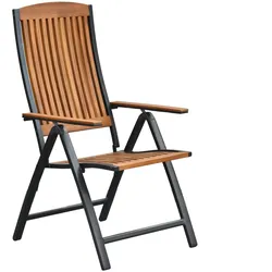 Merxx Athos Klappsessel, Aluminium/Akazienholz