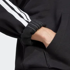 adidas Essentials 3 Stripes Fleece Hoodie Herren Black/White S