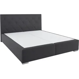 Home Affaire Boxbett HOME AFFAIRE "Tynan", grau (anthrazit), B:194cm L:210cm, Komplettbetten, Boxspringbett, wahlweise mit Bettkasten, in H2, H3 & H4 erhältilich