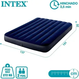 Intex DuraBeam Classic Downy Double Mattress Blau
