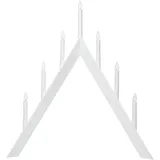 EGLO Kerzenständer Arrow, Kerzenhalter Weihnachtspyramide, Dekoleuchte Weihnachten, Holz, Kunststoff in weiß, Weiss, warmweiß