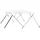 vidaXL Sonnenschutz 4-Bow Bimini Top 243 x 196 x 137 cm Aluminium/Polyurethan Weiß