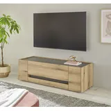 Home Affaire City/Giron Lowboard 140 cm Beige Holzwerkstoff