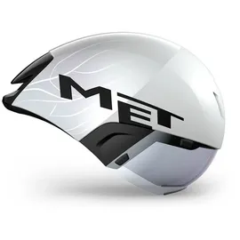 MET-Helmets Codatronca 52-56 cm weiß/silber matt glossy 2021