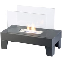 Carlo Milano Dekofeuer Wohnzimmer: Bio-Ethanol-Lounge-Dekofeuer, 60 x 45 x 30 cm, bis 60 Min. Brenndauer (Ethanol-Kamin-Standkamine, Ethanol Kamin Loungefeuer, Geschenkideen)