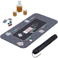 Relaxdays Pokermatte Gesellschaftsspiel