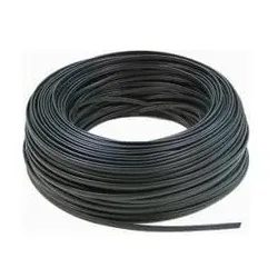 Flachbandkabelkabel Schwarz 2x0.75mm pro Meter