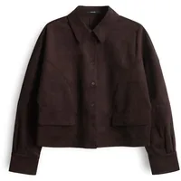 someday. Kunstlederjacke mit Knopfleiste Modell NYLIA Dunkelbraun, 40
