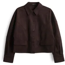 someday. Kunstlederjacke mit Knopfleiste Modell NYLIA Dunkelbraun, 40