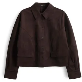 someday. Kunstlederjacke mit Knopfleiste Modell NYLIA Dunkelbraun, 40