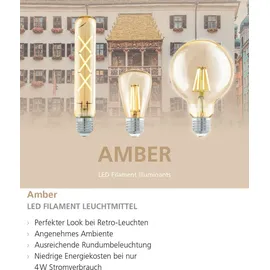 EGLO LED-Lampe Retro Birne ST48 4W E27 270 lm warmweiß