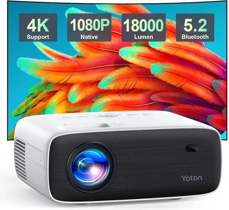 Yoton Y6 5.2 Bluetooth 4K LCD nativ 1080P Projektor