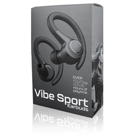 sonidolab Vibe Sport Earbuds kabellose In-Ear Bluetooth Kopfhörer, 32h Bluetooth 5 Wiedergabe, kleine Passform, IP55, Dual Connect, autom. Einschalten & Verbinden