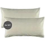 Esprit Renforcé Kissenbezüge HARP - 2er Set 40x80 cm Grau