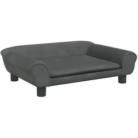 vidaXL Kindersofa vidaXL 70 x 45 x 26 cm Kiefer dunkelgrau
