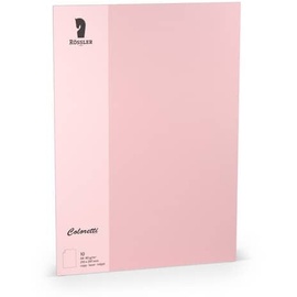 RÖSSLER Blatt, Coloretti, A4, 80g/m2, 10 Stück, rosa