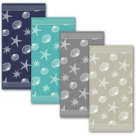 Dyckhoff Seashell Handtuchset 6-tlg. grau