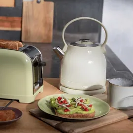 LIVOO Retro Wasserkocher 1,5 l Creme