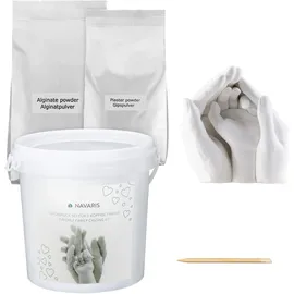 Navaris 3D Abformset Gips Familie Hände XL Set