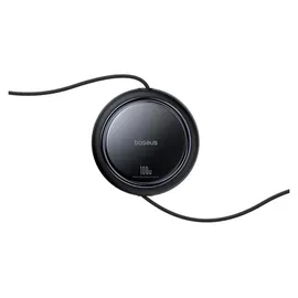 Baseus Mirror, 2-in-1 einziehbares Kabel, USB-C - 2x USB-C, 100W PD, 1m, Schwarz