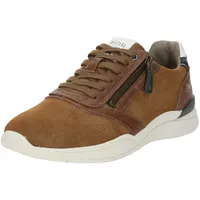 Mustang Sneaker Herren Dunkelbraun/Weiß/Dunkelblau 45
