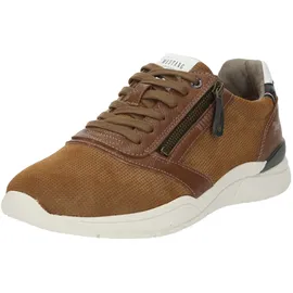 Mustang Sneaker Herren Dunkelbraun/Weiß/Dunkelblau 45