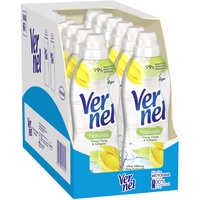 Vernel Naturals Weichspüler, Ylang Ylang & Süßgras, 384 (12 x 32) Waschladungen, 100% vegan, 99% naturbasierte Inhaltsstoffe, ohne Silikone und Farbstoffe