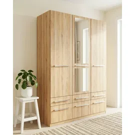 Priess Wäscheschrank Barcelona 140 x 193 x 54 cm Braun