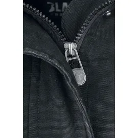 Black Premium by EMP Damen dunkelgraue Winterjacke mit kuschelig warmen Teddyfell XXL - XXL