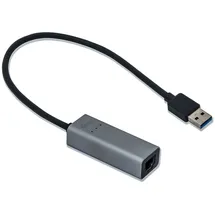iTEC i-tec USB 3.0 Netzwerk Adapter 0,28m Typ-A zu Gigabit Ethernet St./Bu. grau