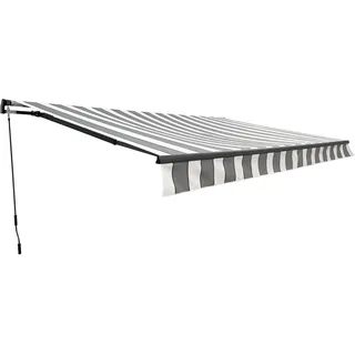 Garden Pleasure Gelenkarmmarkise 400 x 250 cm grau