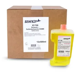 Schaumseife SemyTop - 12 x 500 ml Flasche - dermatologisch gesprüft - Seife