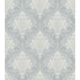 Rasch Textil Papiertapete Ornament 53 x 1005 cm grau/silber 218121
